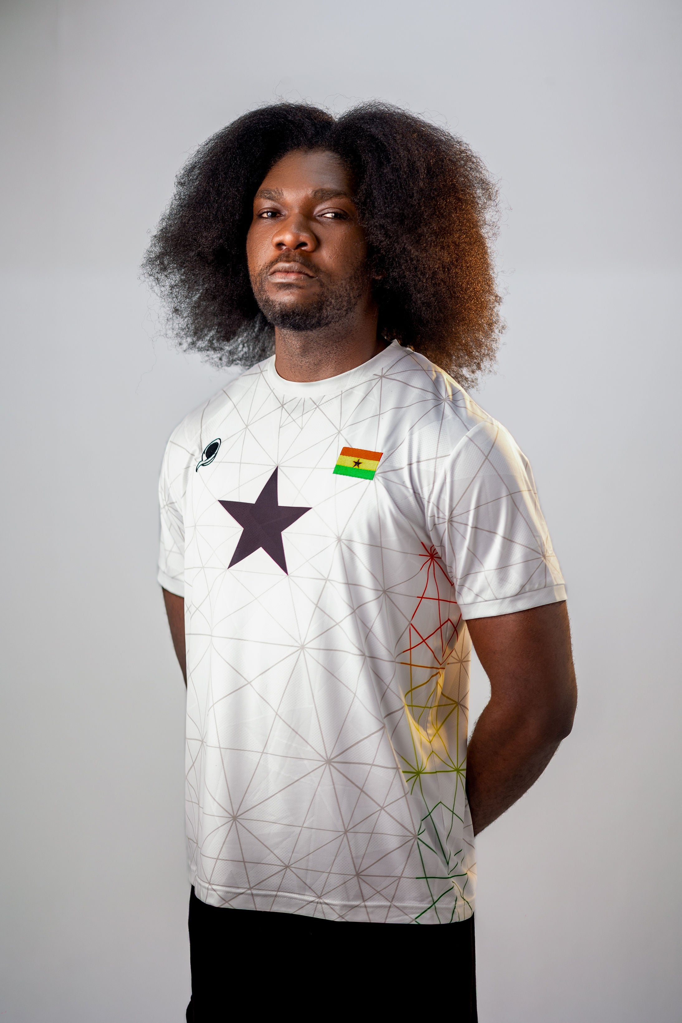 Ghana Pentagram Jersey - White