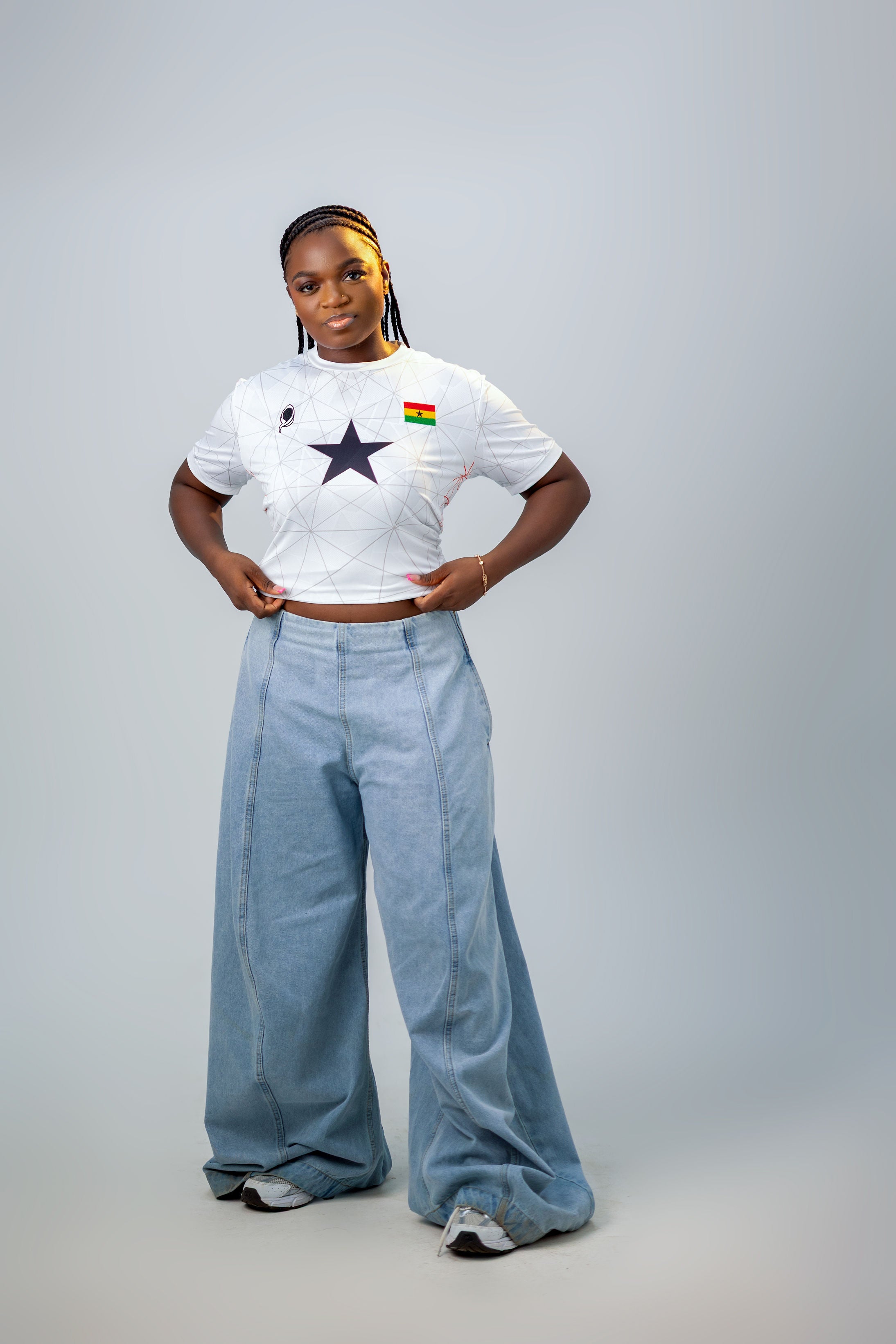 Ghana Pentagram Jersey - White