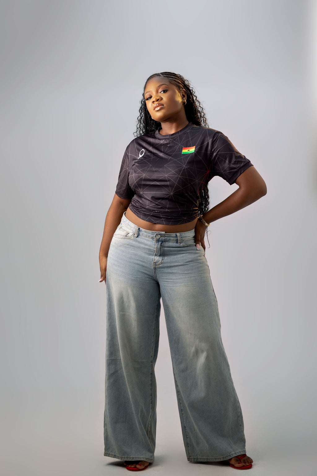 Ghana Pentagram Jersey - Black