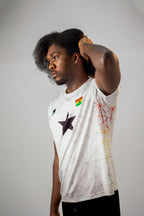 Ghana Pentagram Jersey - White